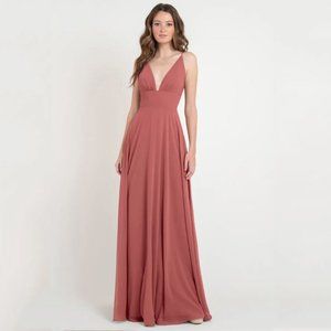 Jenny Yoo Brady Bridesmaid Dress || Size 10 in Dusty Rose